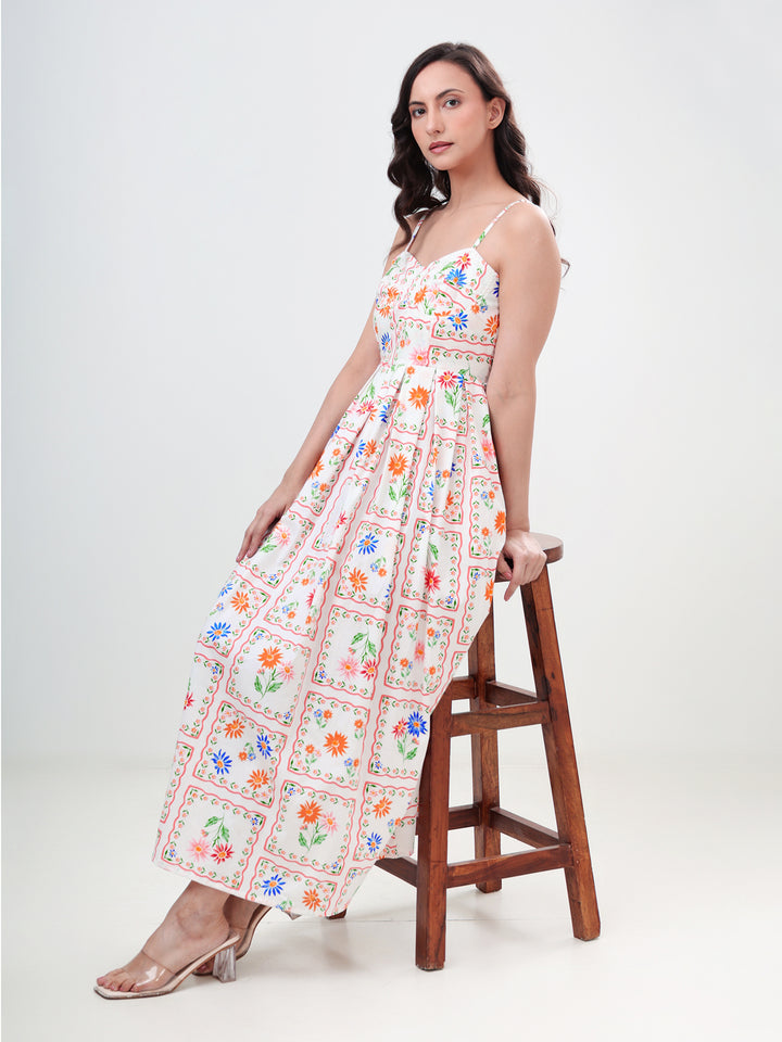 Floral Print Maxi Dress